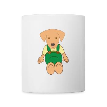 Little cute dog drawing - Mug - white - Front
