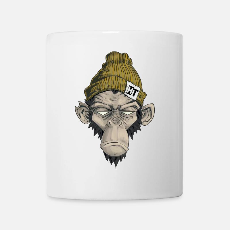 Rap Monkey - Tasse - Weiß