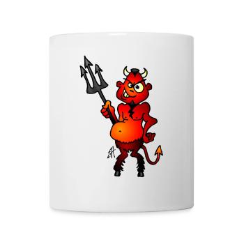 Dicker roter Teufel - Tasse - Weiß - Vorne
