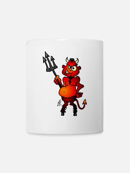 Dicker roter Teufel - Tasse - Weiß