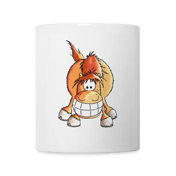 Grinsepferd - Pferd - Pony - Tasse - Weiß - Vorne