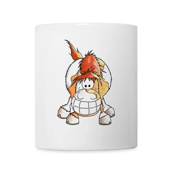 Grinsepferd - Pferd - Pony - Tasse - Weiß - Vorne