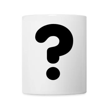 Point d’interrogation de l’image # - Mug blanc - blanc - Devant