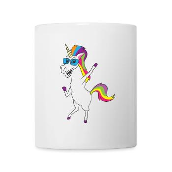 UNICORN LUNETTES DE SOLEIL - UNICORN AVEC LUNETTES DE SOLEIL - Mug blanc - blanc - Devant