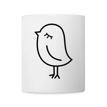 Spatz Vogel – Piepmatz Küken Tweet Vögelchen - Tasse - Weiß - Vorne