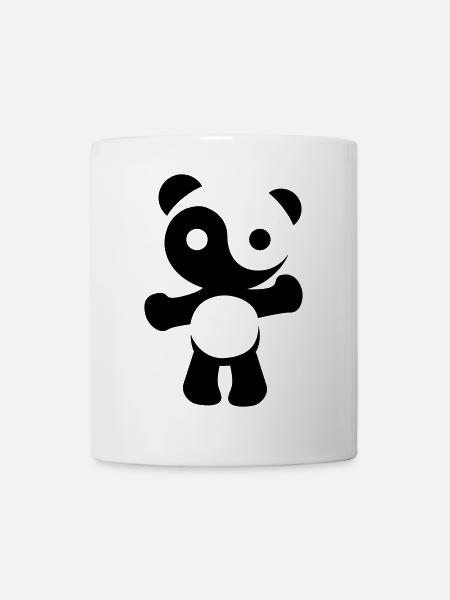 panda teddy yinyang - Tasse - Weiß