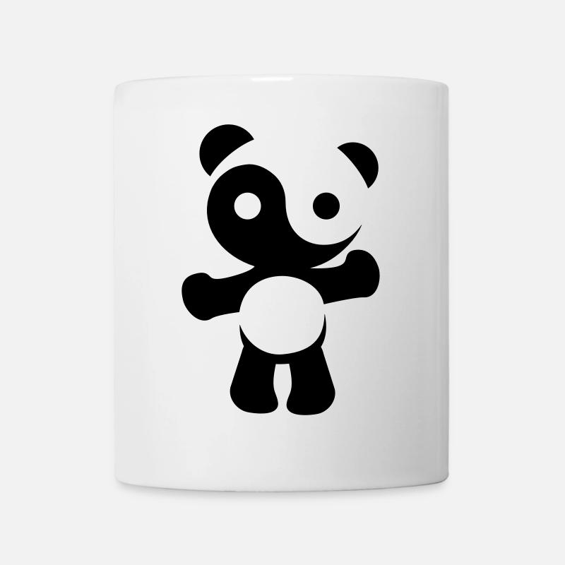 panda teddy yinyang - Tasse - Weiß