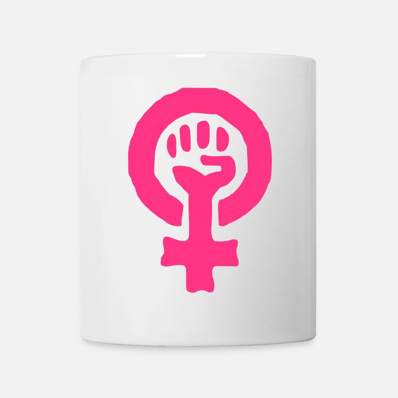 Feminism Power Symbol - Mug - white