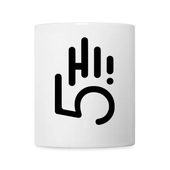 HI5 hi five - Tasse - Weiß - Vorne