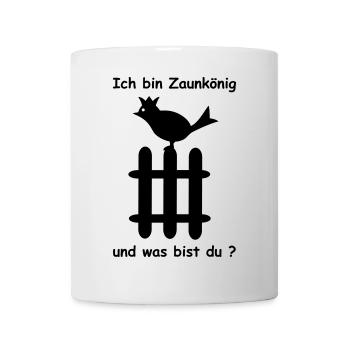 zaunkoenig vogel spruch - Tasse - Weiß - Vorne