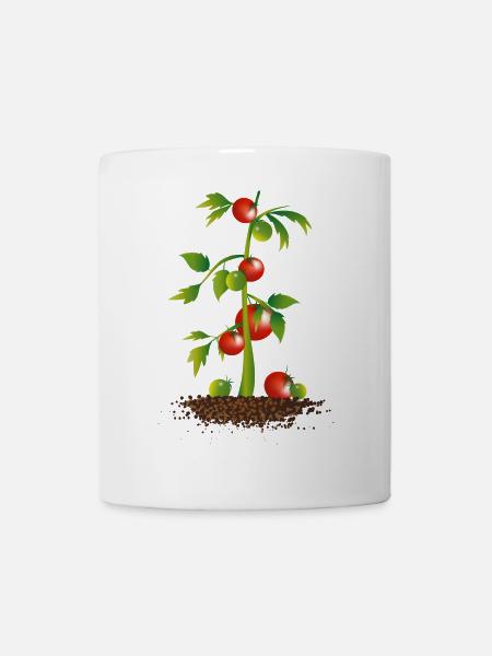 Tomaten Pflanze - Tasse - Weiß