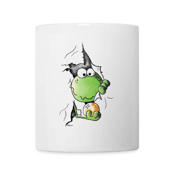 Goldiger Frosch - Tasse - Weiß - Vorne