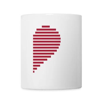 heart partner shirt right - Mug - white - Front