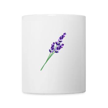 Lavendel 1 - Tasse - Weiß - Vorne