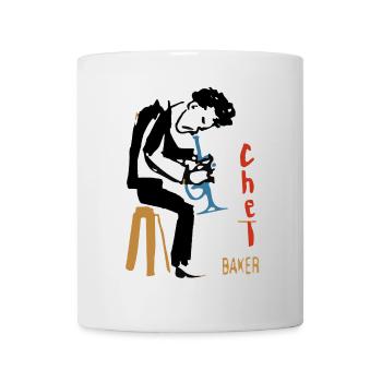Chet Baker trompette - Mug blanc - blanc - Devant