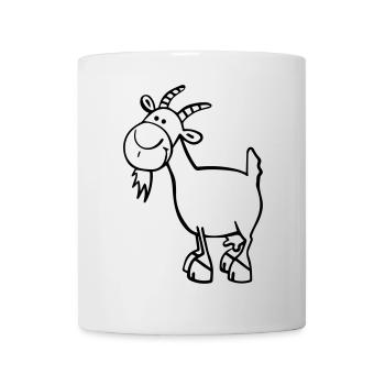Chévre - Mug blanc - blanc - Devant
