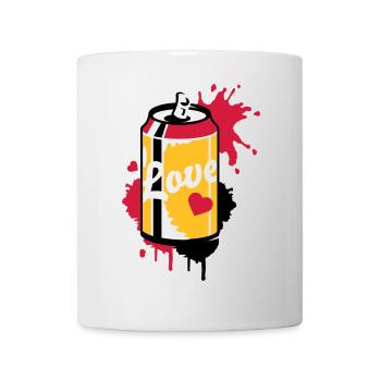 opened soda can in graffiti style - Mug - white - Front