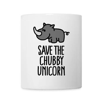 Save the chubby unicorn - Tasse - Weiß - Vorne