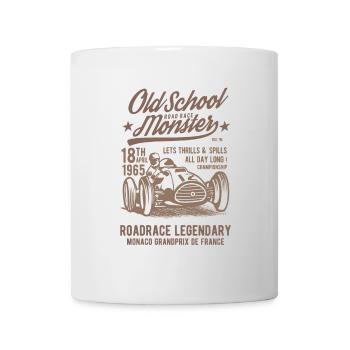 Old School Road Race Monster - Mug - white - Front