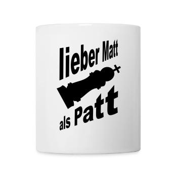 schach - Tasse - Weiß - Vorne