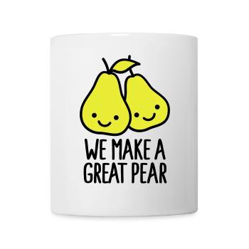 We make a great pear - Mug - white - Front