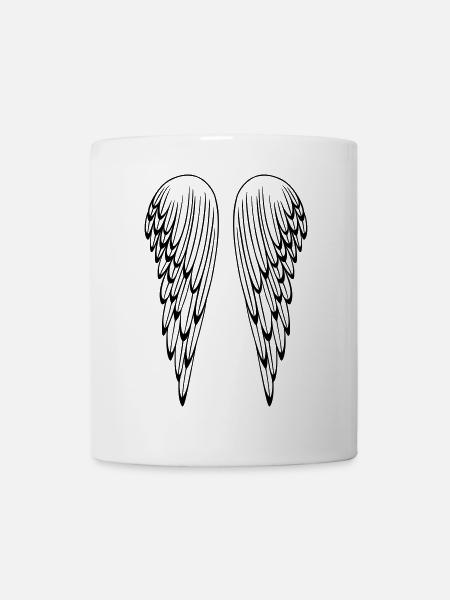 Angel wings, guardian angel, wings. - Mug - white