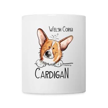 Welsh Corgi Cardigan - Tasse - Weiß - Vorne