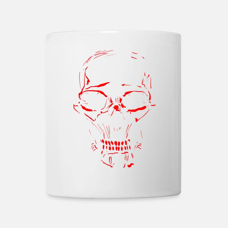Totenschädel - Tasse - Weiß