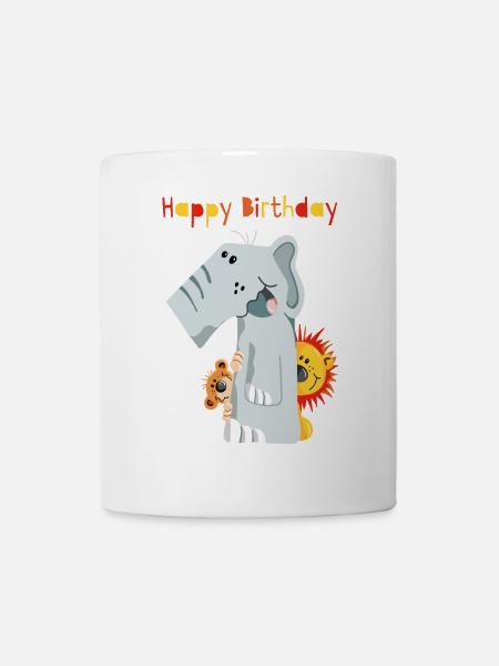 Happy Birthday - Erster Geburtstag - Zahl Eins - Mug - white