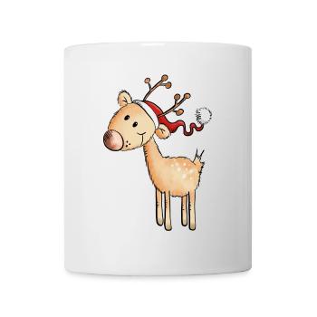 Cute Santa Claus Reindeer - Gift - Christmas - Mug - white - Front
