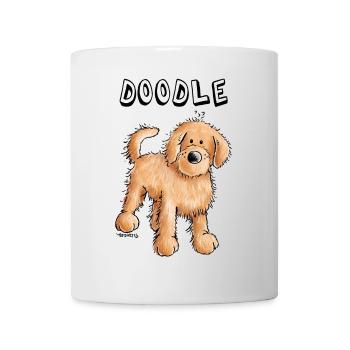 Funny Doodle - Goldendoodle - Dog - Dogs - Mug - white - Front