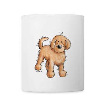 Woof Doodle - Goldendoodle - Gift - Mug - white - Front