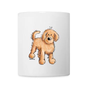 Doodle Love - Goldendoodle - Dog - Gift - Mug - white - Front