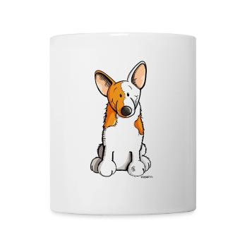 Lustiger Welsh Corgi - Tasse - Weiß - Vorne
