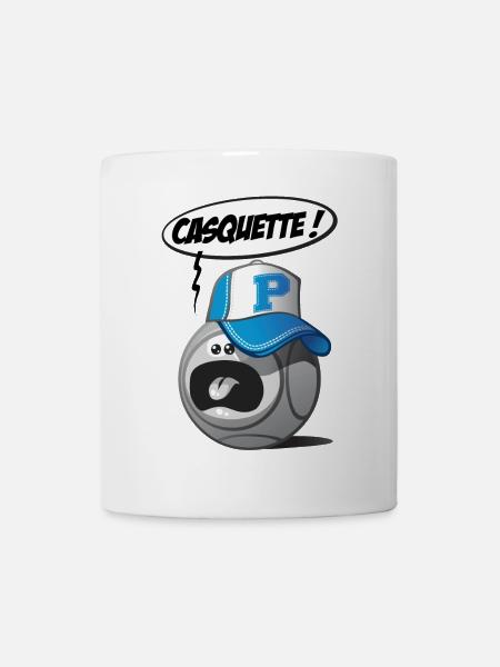 Casquette pétanque - Mug blanc - blanc