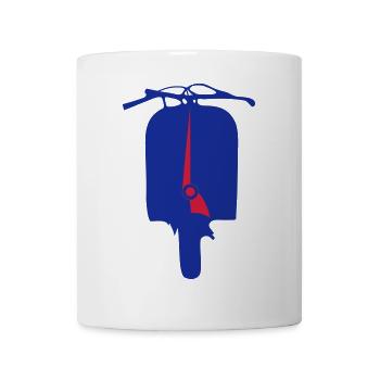 Electric Blue Canister Silhouette - Tasse - Weiß - Vorne