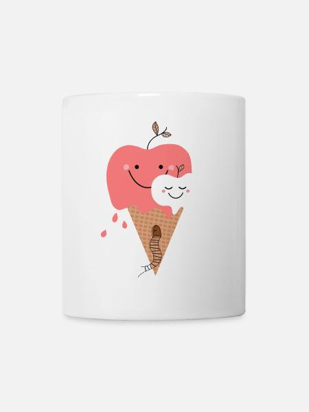 Happy Apple Icecream - Mug - white