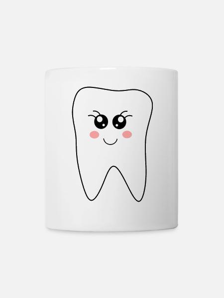 Dente, dents, cadeau dentiste - Mug blanc - blanc