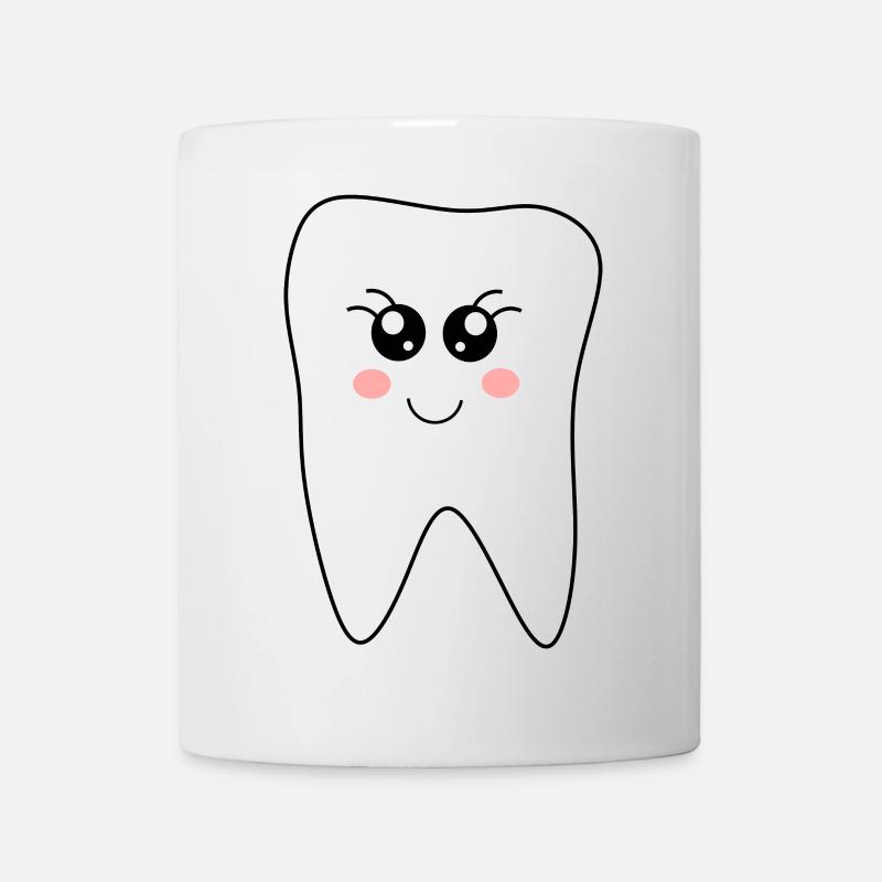Dente, dents, cadeau dentiste - Mug blanc - blanc