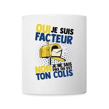 Facteur - Mug blanc - blanc - Devant
