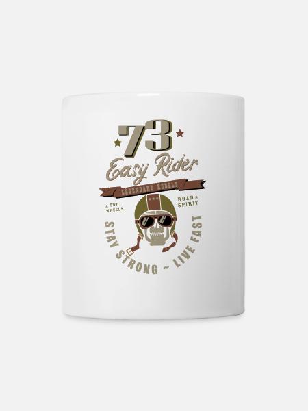 73 Skull Retro - Mug - white