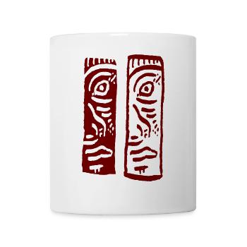 Faces 2 in 1 - Mug - white - Front