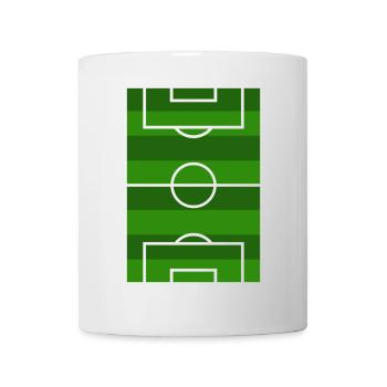 Terrain de football - Mug blanc - blanc - Devant