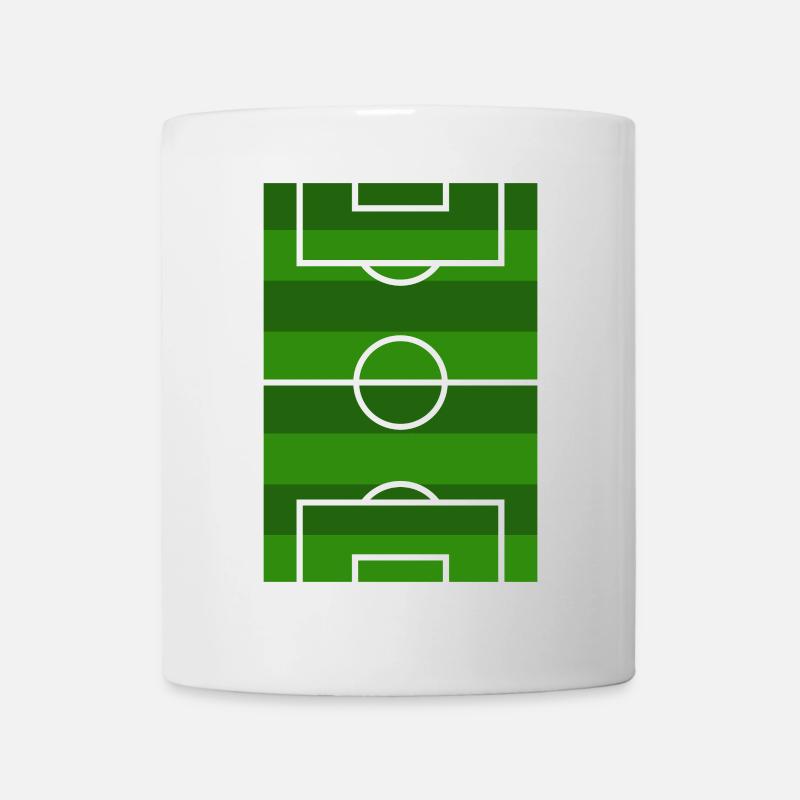 Fußballfeld - Tasse - Weiß