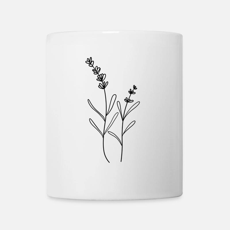 Floral Lavender - Mug - white