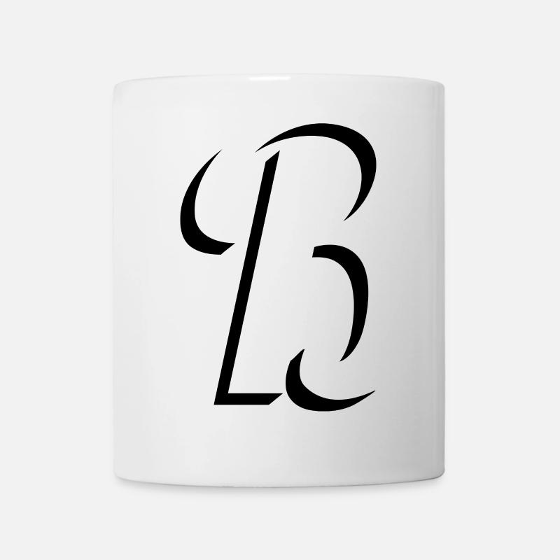 Lettre B, nom, la lettre B - Mug blanc - blanc