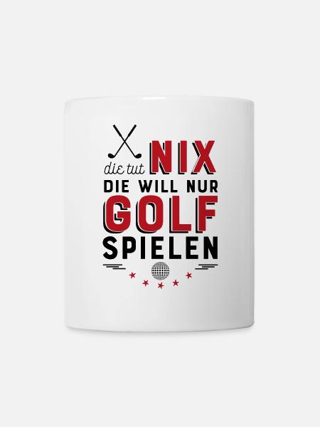 Golf spielen - Tasse - Weiß