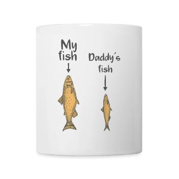 My fish, Daddy´s fish - Tasse - Weiß - Vorne