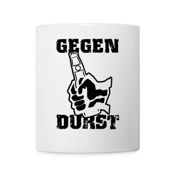 Gegen Durst - Tasse - Weiß - Vorne