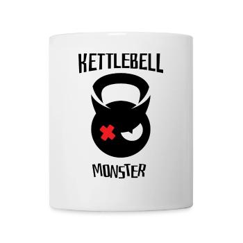 monstre kettlebell 002 - Mug blanc - blanc - Devant